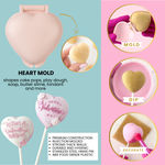 Forma para bolo pop, coração