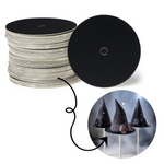Tábuas grandes para bolo pop, borda reta (50 unidades), preto fosco