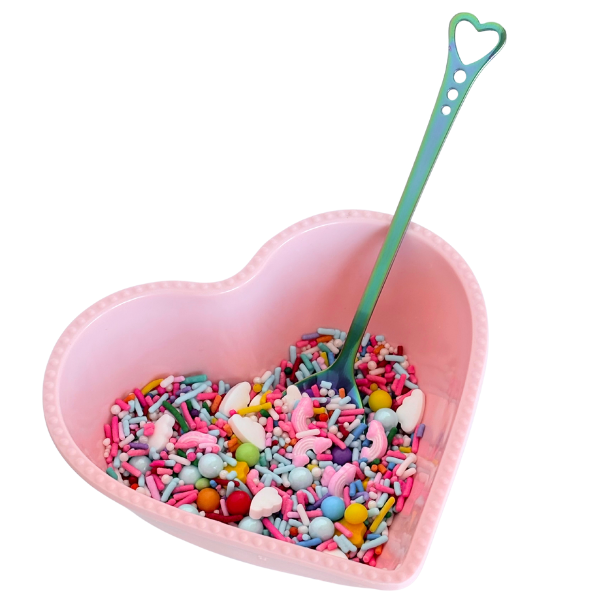 Heart Sprinkle Spoon (Iridescent)