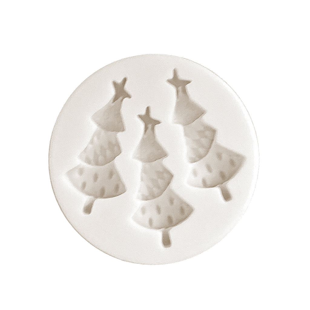 Molde para Árvore de Natal (3 Mini Árvores com Cavidade)