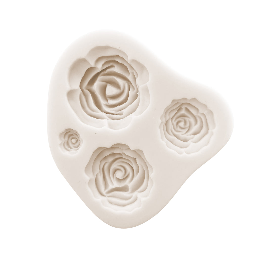4 Cavity Rose Mold