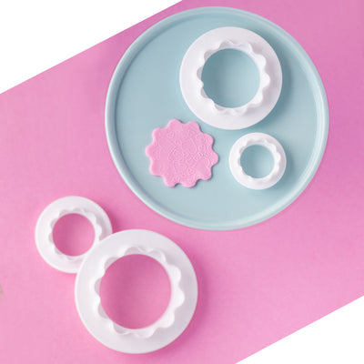 Double Edge Ruffled Cutter, 4pc