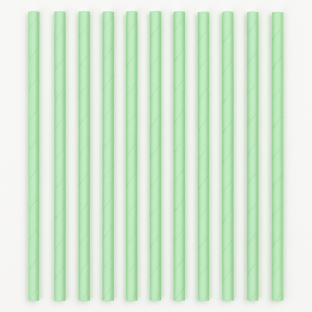 Paper Straws, Mint Green (Pack of 25)