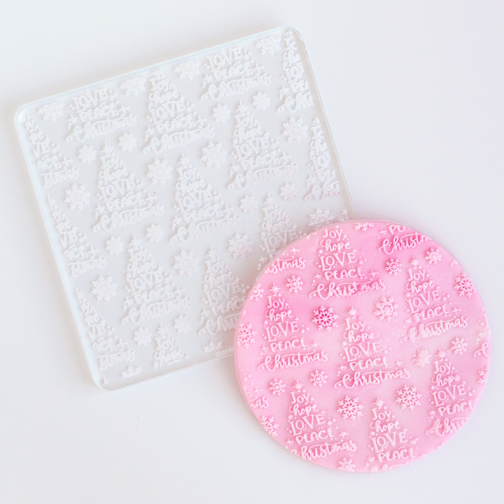 Patterned Pop-Up Tile, Joy, Hope, Love and Peace