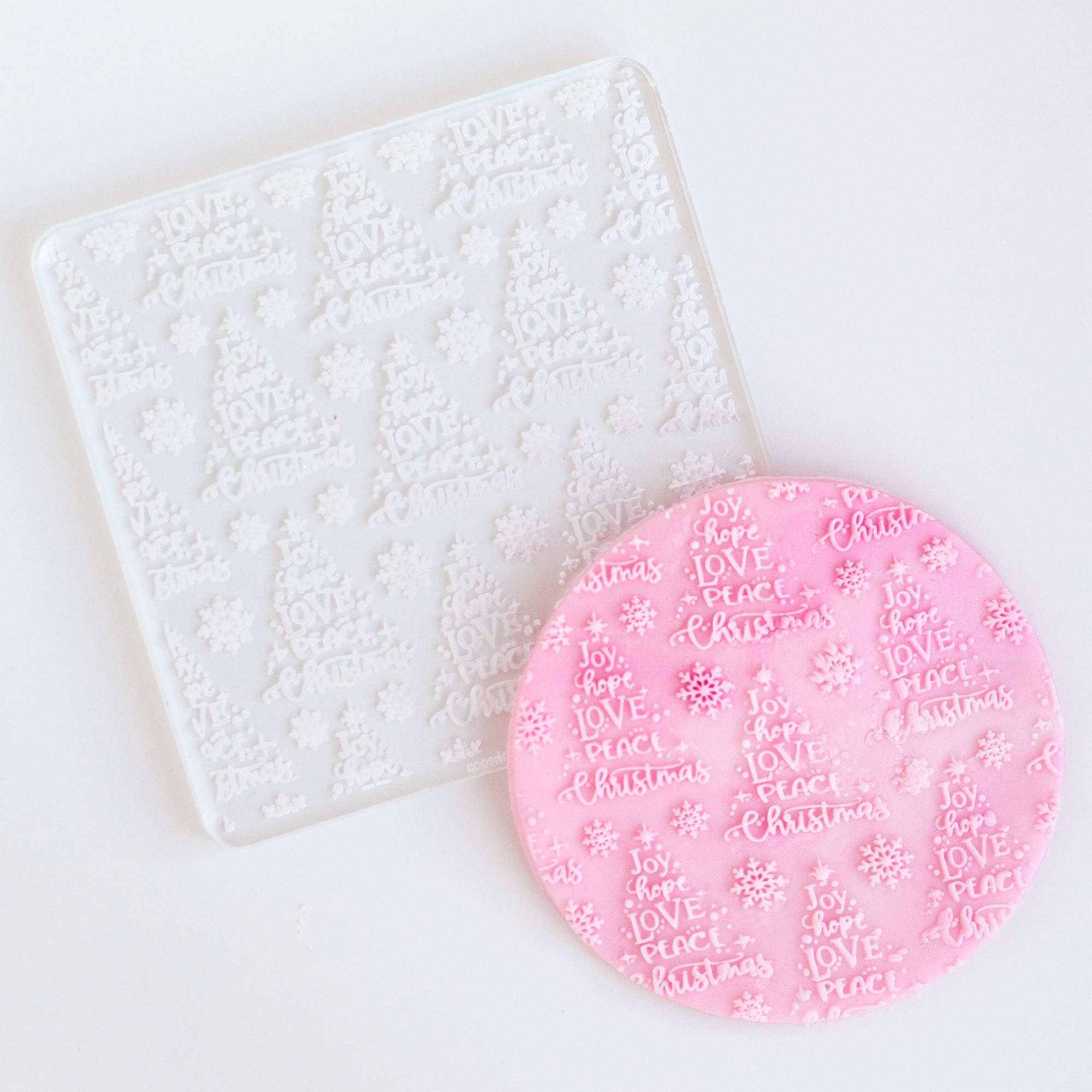 Patterned Pop-Up Tile, Joy, Hope, Love and Peace