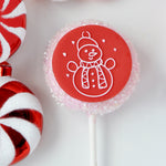 Mensagem pop-up, boneco de neve