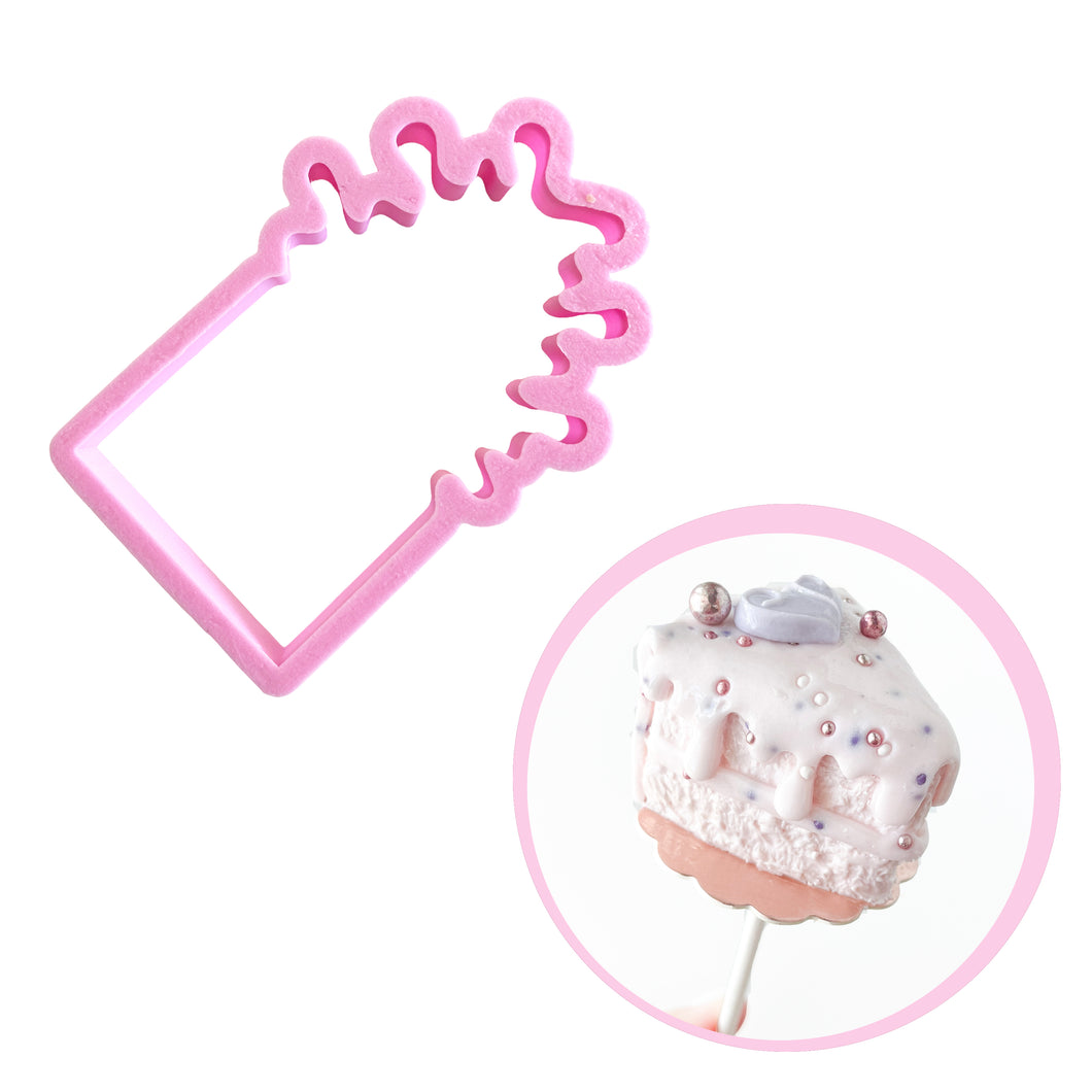 Frosting Drip Cookie Cutter - (for Slice of Cake)