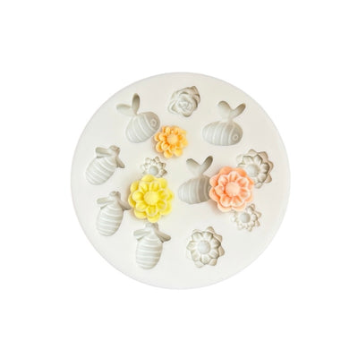 Spring Bee and Flower Mold (11 Cavity)