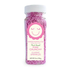 NATURAL PINK CRUNCHY SPRINKLES (VEGAN) (3.2oz, 4oz Volume)