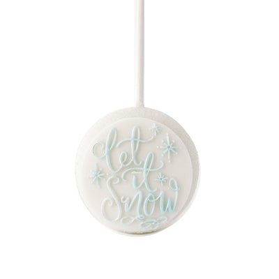 Pop Up Message, Let It Snow w. Snowflakes