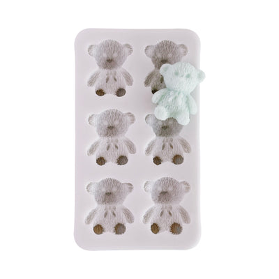 Fuzzy Sitting Teddy Bear (6 Cavity)