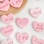 6pc Mini Mom Embosser Set with Heart Cutter