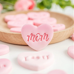 6pc Mini Mom Embosser Set with Heart Cutter