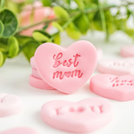 6pc Mini Mom Embosser Set with Heart Cutter