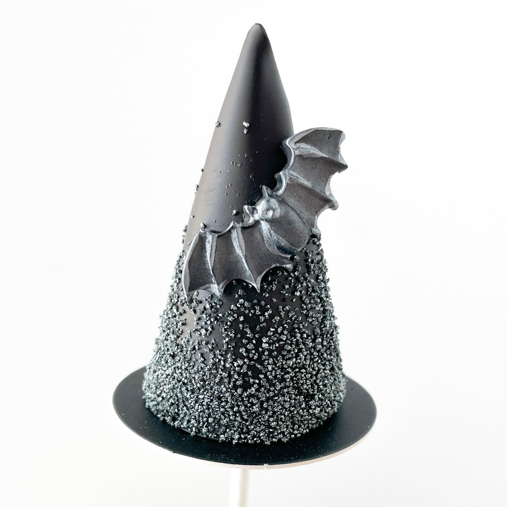 Tábuas para Cake Pop, borda reta (50 unidades), preto fosco
