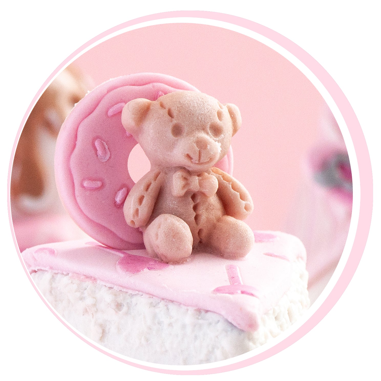 Stitched Sitting Teddy Bear (6 cavity)