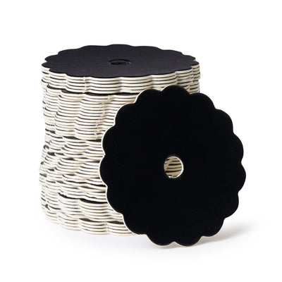 Cake Pop Boards, Scalloped Edge (50 pcs), Matte Black