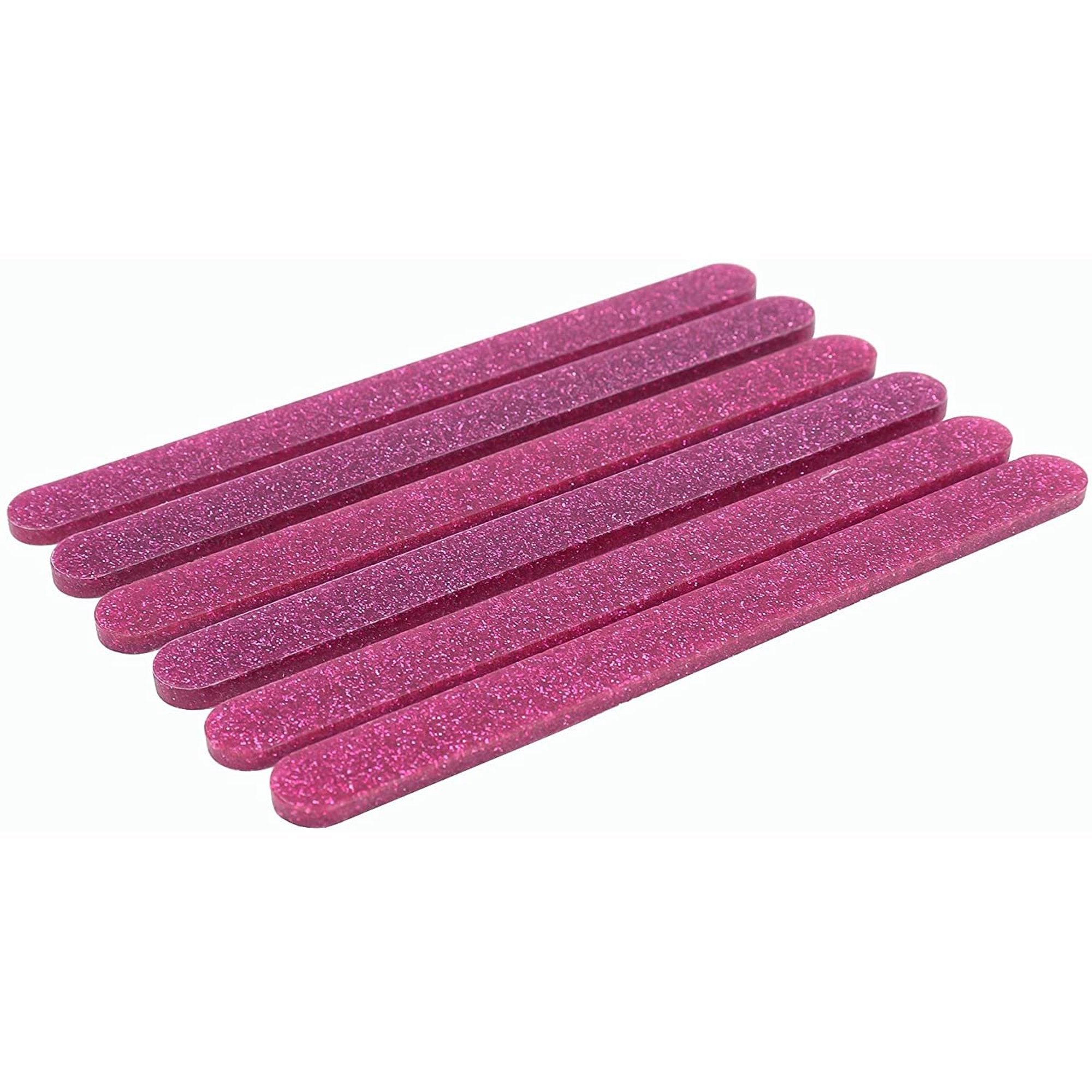 Pink Glitter Shiny Popsicle Sticks (12CT)