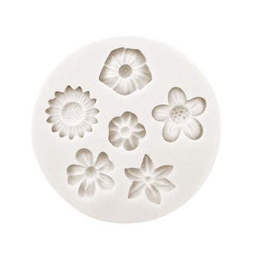6 Cavity Assorted Floral Mold, Sty 1