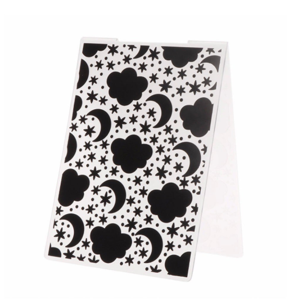 Plastic Folder Embosser, Moon and Stars