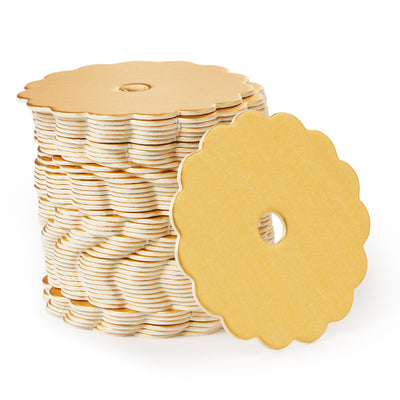Cake Pop Boards, Scalloped Edge (50 pcs), Champagne Gold