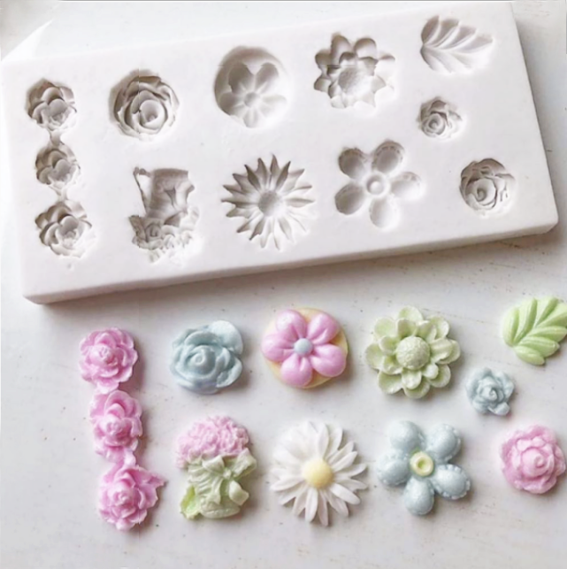 10 Cavity Assorted Flower Mold – My Little Cakepop, llc