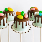 Tábuas para Cake Pop, borda reta (50 peças), brancas
