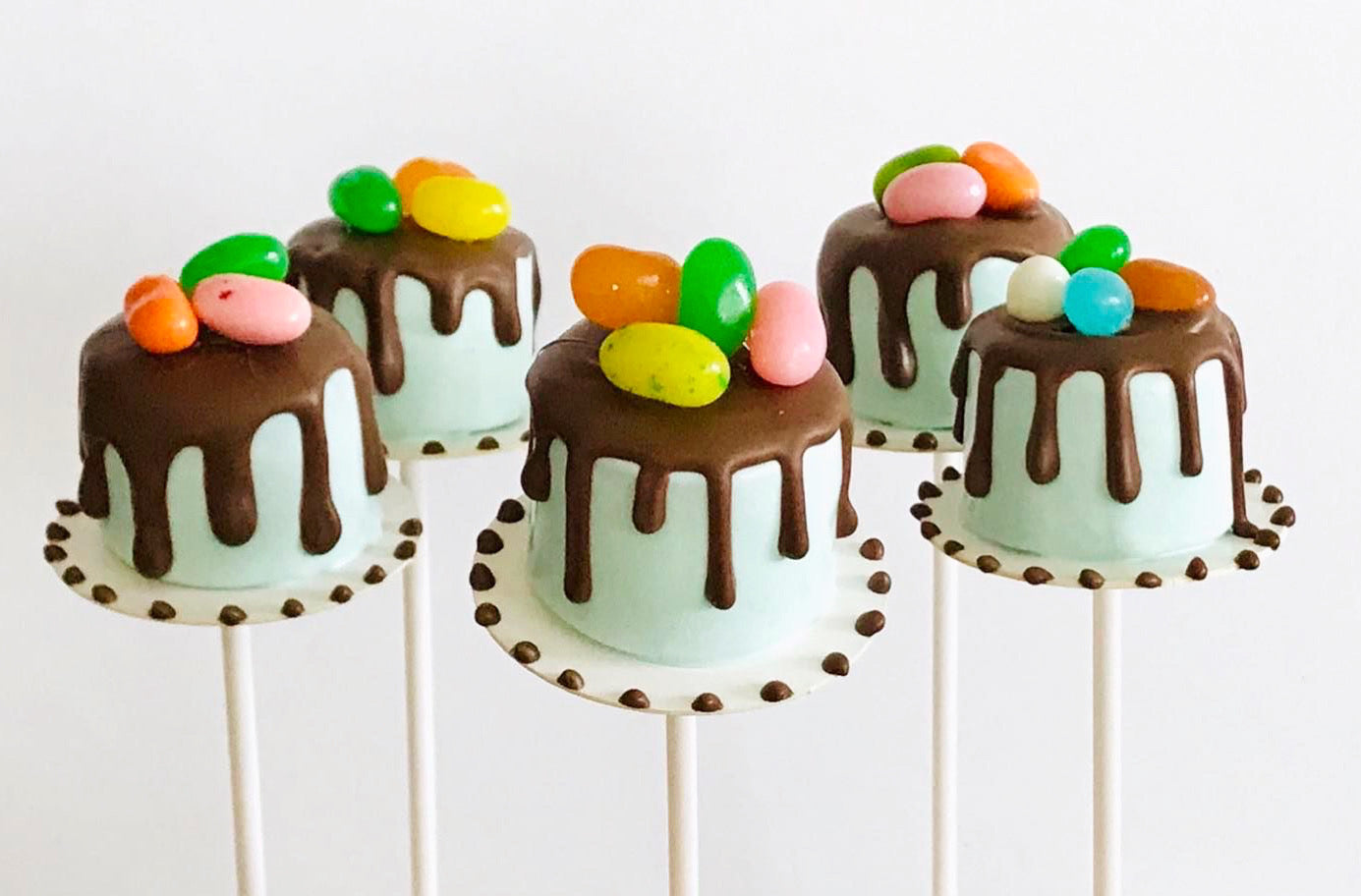 Tábuas para Cake Pop, borda reta (50 peças), brancas