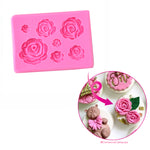 Shallow Rose Mold, 7 Cavity
