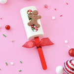 Cakesicle de picolé com sulco de granulado