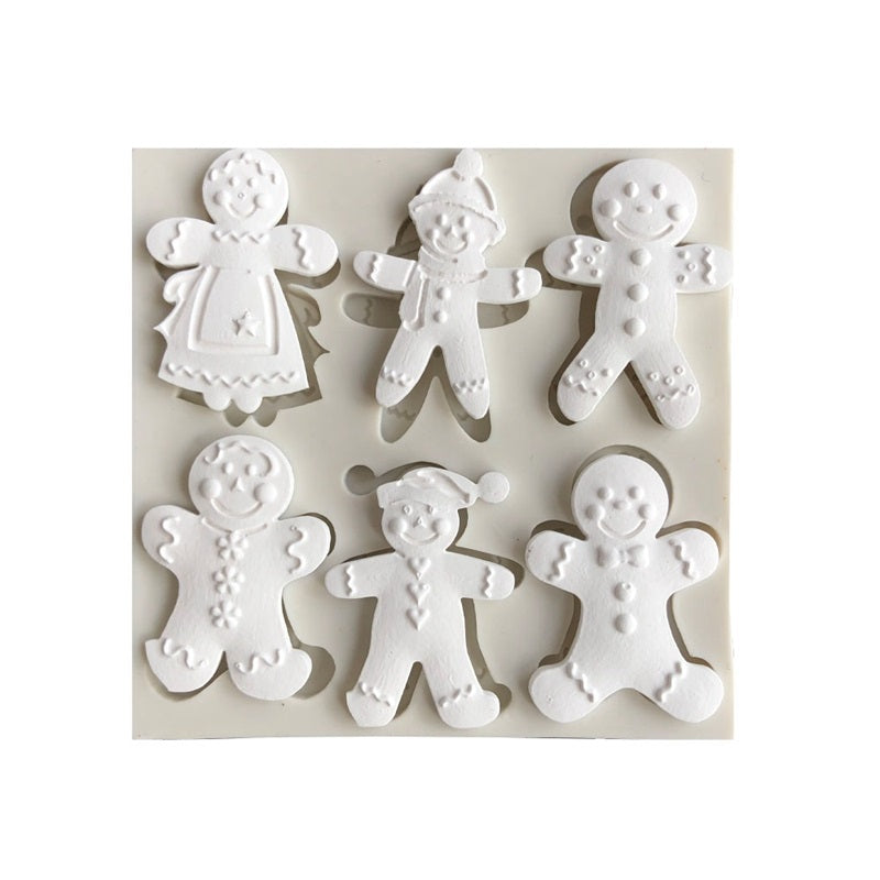 Gingerbread Family (6 Cavity)