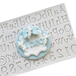 Upper/Lower Case Letters w. Numbers Mold