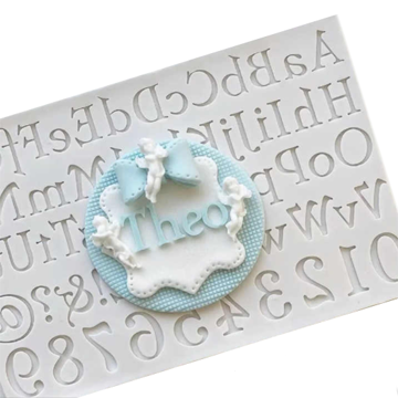 Upper/Lower Case Letters w. Numbers Mold