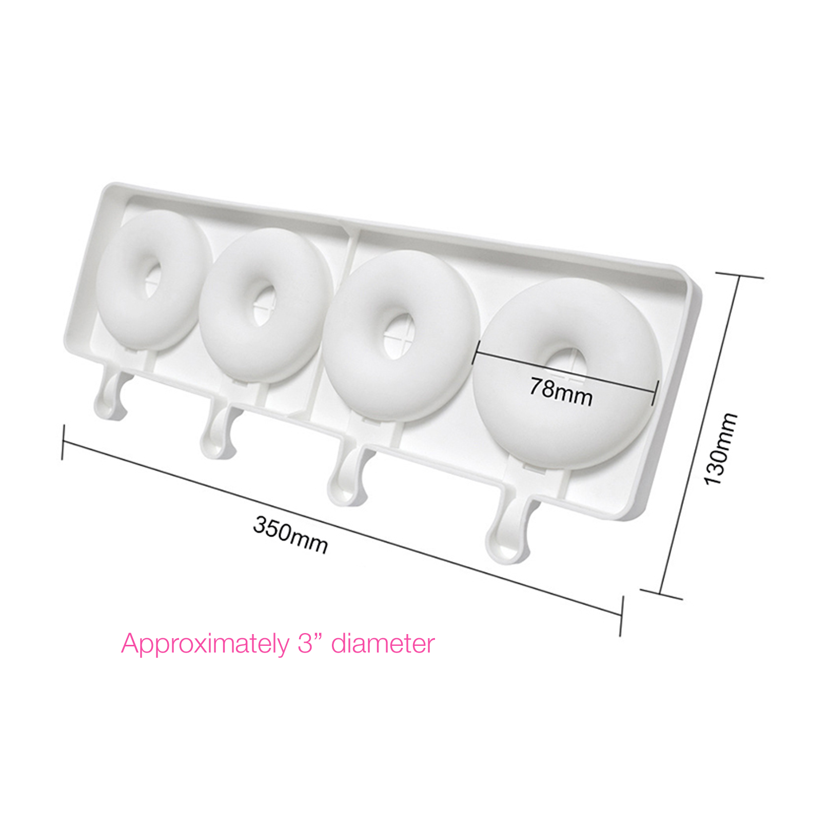 Donut Cakesicle Mold (4 Cavity)