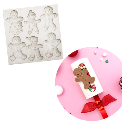 Gingerbread Family (6 Cavity)