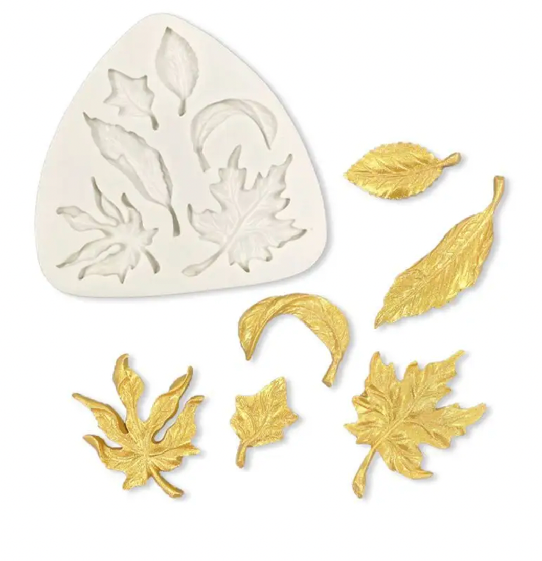 6 Cavity Assorted Leaves Mold