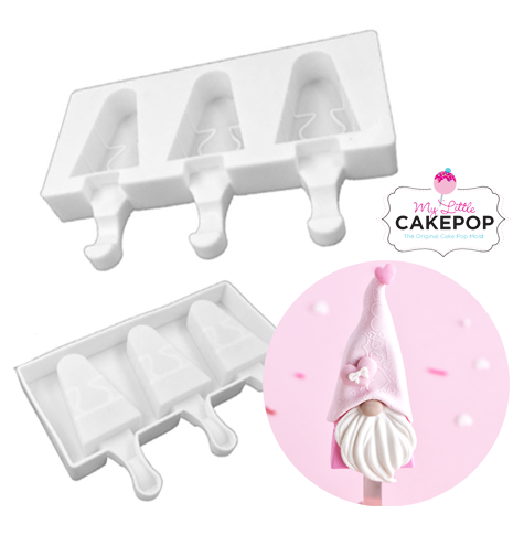Triangle Popsicle Silicone Mold 3 Cavity My Little Cakepop llc