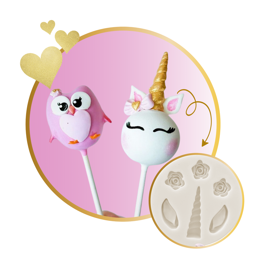 Unicorn Horn w. Ears and Roses