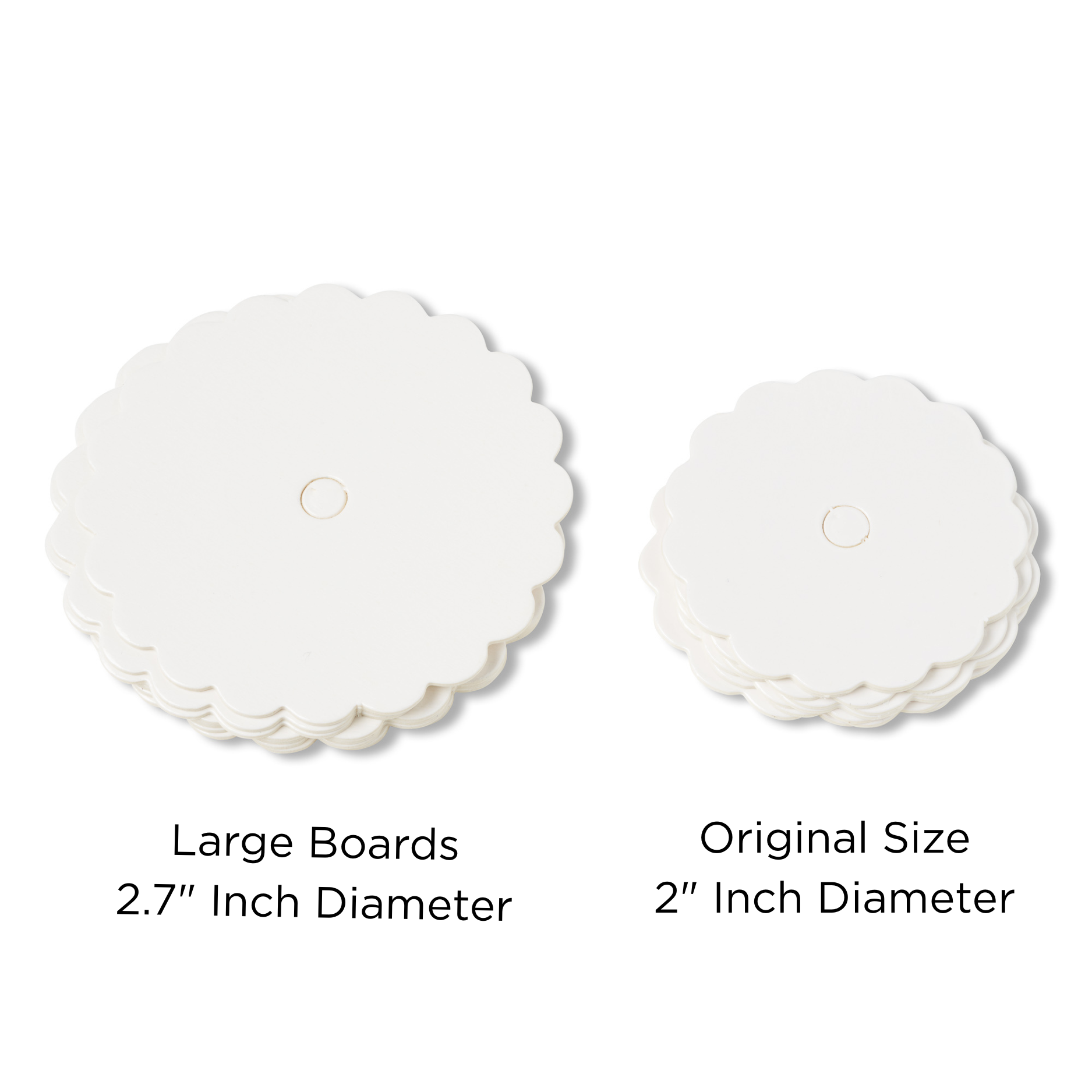 Cake Pop Boards, Scalloped Edge (50pcs), (White, Large) (NEW)