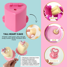 Load image into Gallery viewer, Cake Pop Mold, Tall Heart Cake
