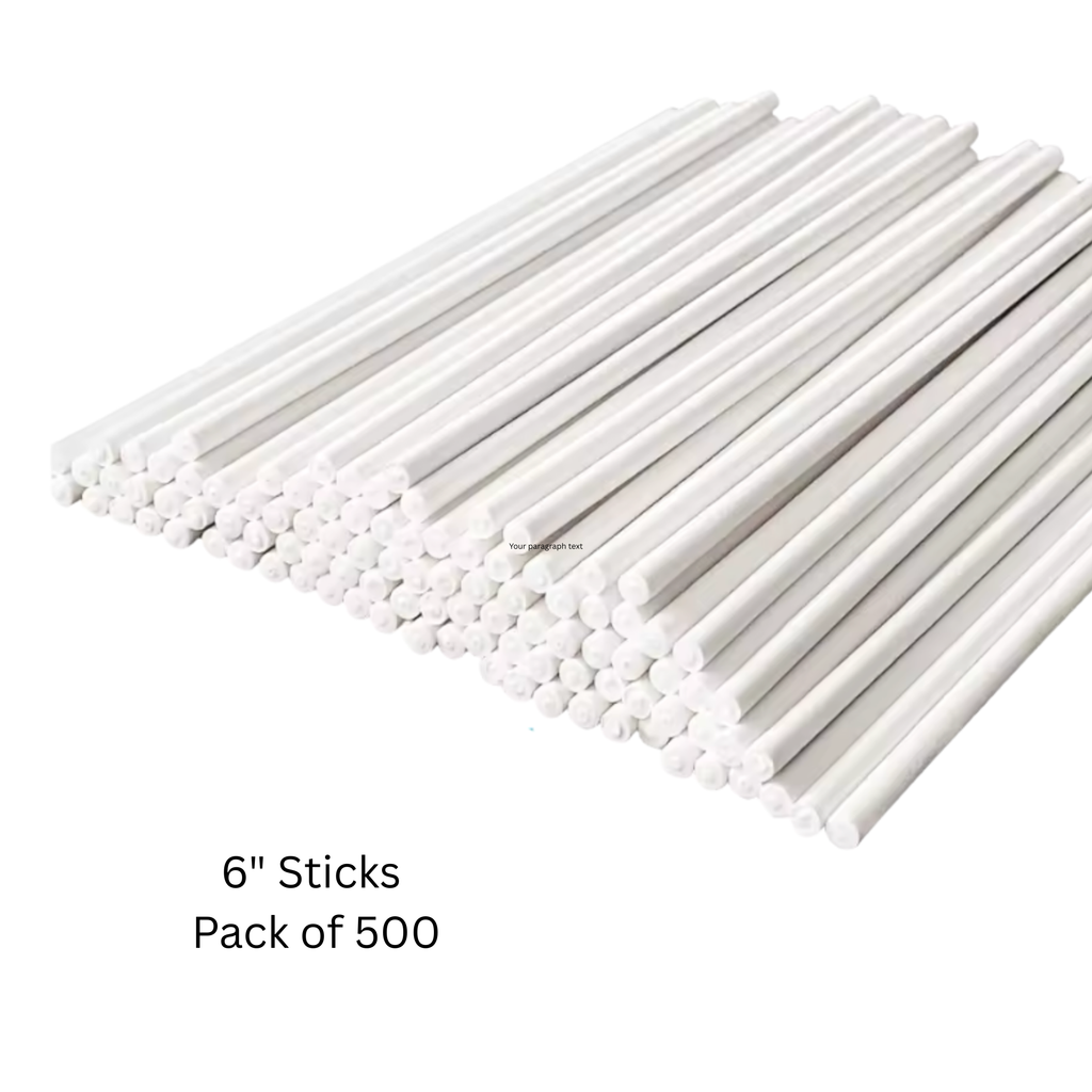 ACONDE Cake Pop Stiele 300 Stück – 15 Cm, 6 Farben, Aus Lebensmittelechtem Papier, Für Kuchenlutscher, Pralinen