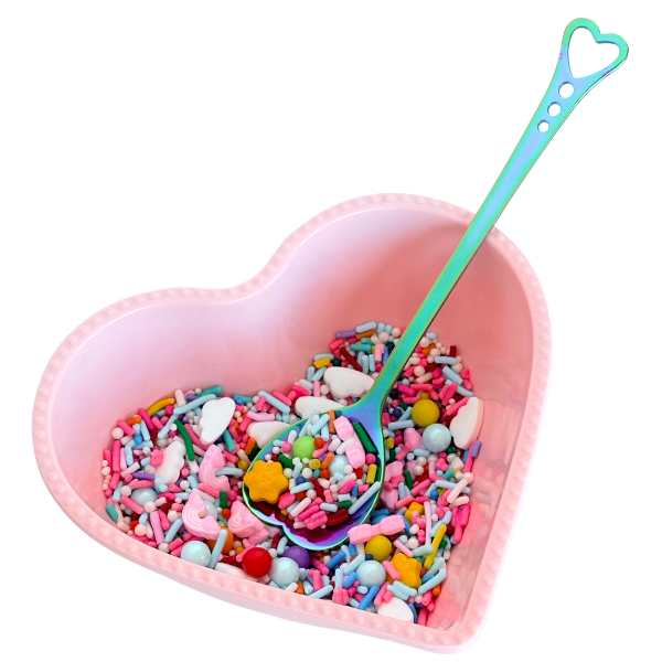 Heart Sprinkle Spoon (Iridescent)
