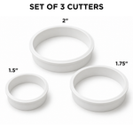 Round Fondant Cutter for Pop Up Message Discs (set of 3)