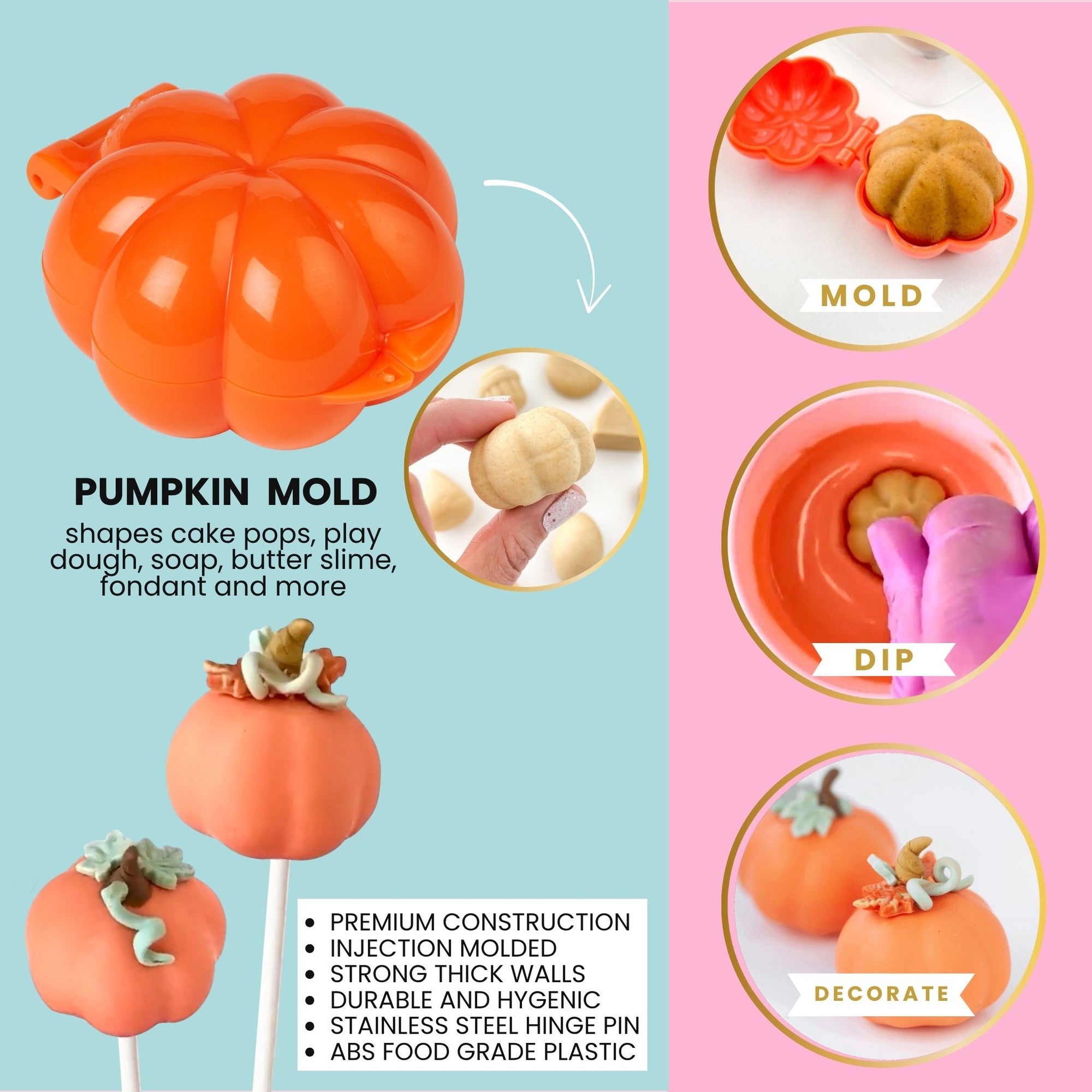 Cake Pop Mold, Pumpkin