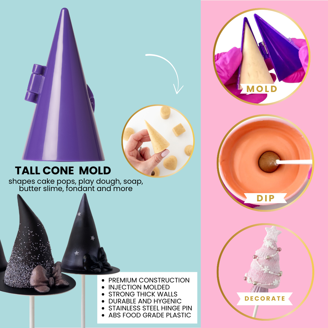 Cake Pop Mold, Tall Pointy Cone