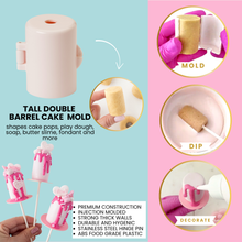 Load image into Gallery viewer, Cake Pop Mold, Tall Double-Barrel Cake
