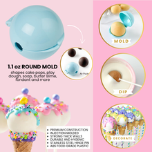 Load image into Gallery viewer, Cake Pop Mold, Round, 1.1oz with Air Pocket
