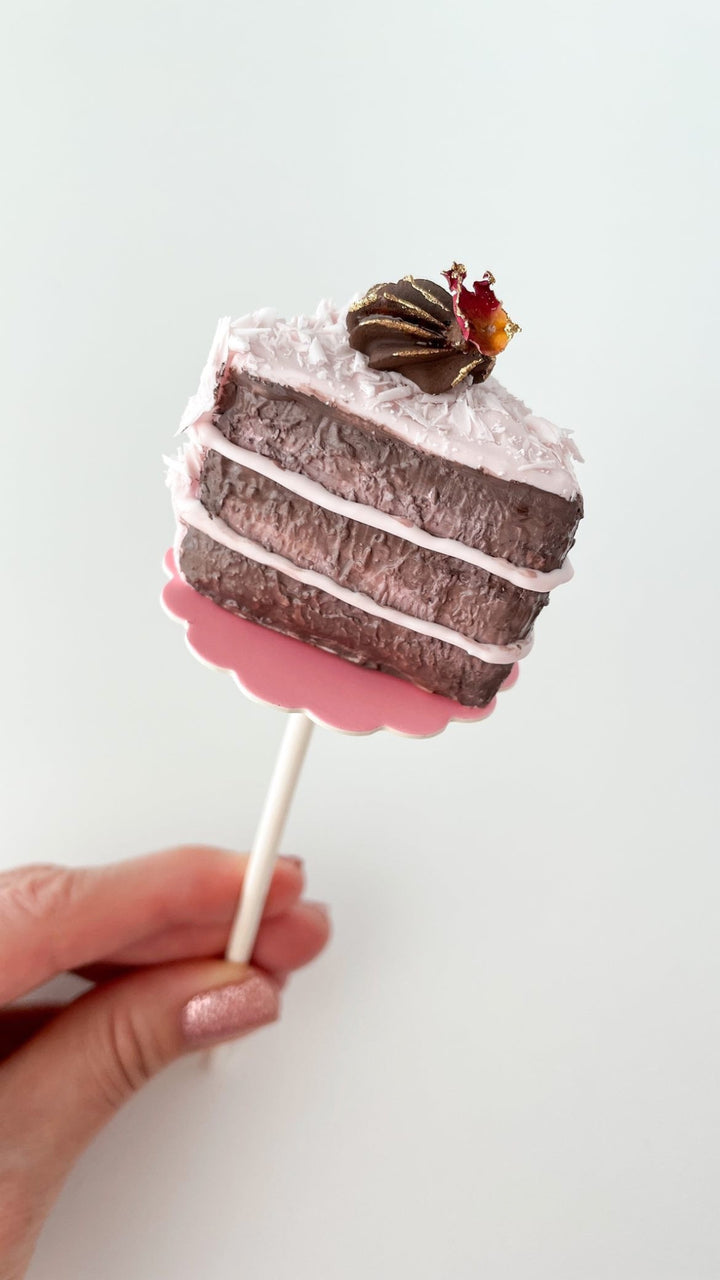 Cake Pop Boards, Scalloped Edge (50 pcs), Matte Pink