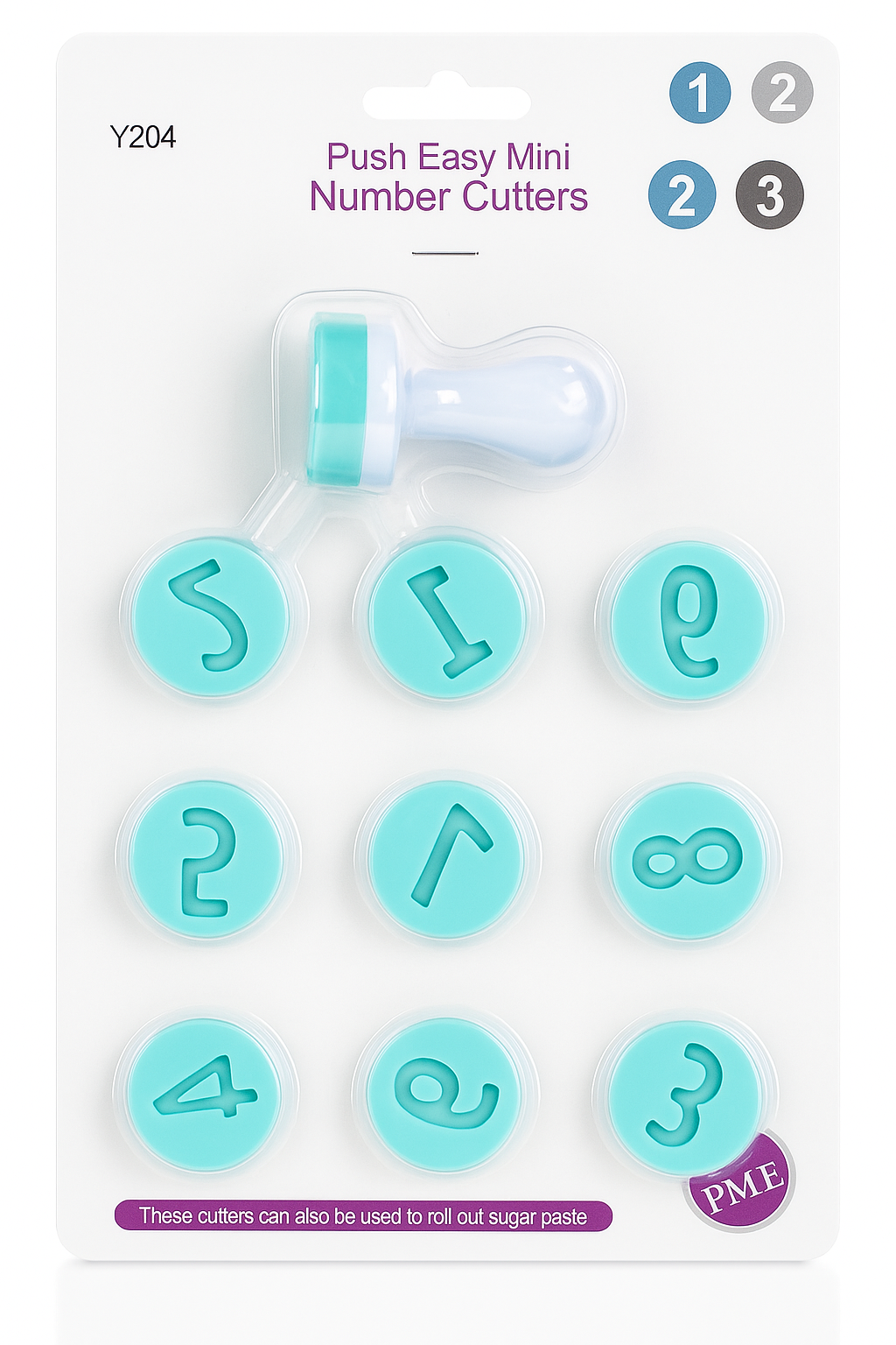 Letters & Numbers Pop Up Push Stamp