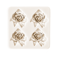 Load image into Gallery viewer, 4 Cavity Ruffled Rose
